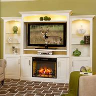 Image result for Entertainment Center with Fireplace