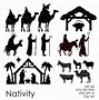 Image result for Nativity Silhouette Clip Art