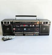 Image result for Vintage Panasonic Boombox Dual Cassette