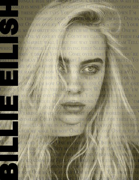 Billie Eilish Cd Cover