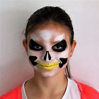Image result for Skeleton Face Paint Easy