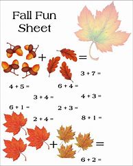 Image result for Addition and Subtraction Fall Worksheets