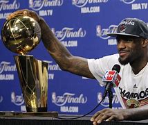 Image result for LeBron James with Trophy