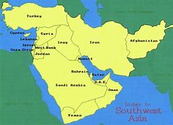 Image result for Simple Map of Middle East