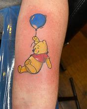 Image result for Winnie the Pooh Holding Balloon Tattoo