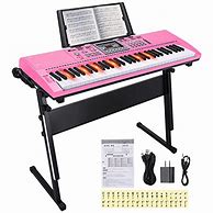 Image result for Pink 61-Key Piano Keyboard