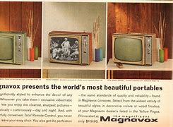 Image result for Vintage Magnavox TV Portable