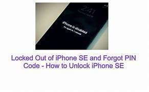 Image result for iPhone SE Forgot Pin