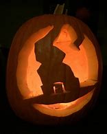 Image result for Witch Hat Pumpkin Carving