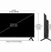 Image result for Dimensions of a 50 Inch TV