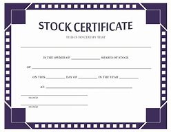Image result for Certificate of Stock Share