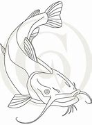Image result for Catfish Line Drawing