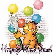 Image result for Garfield New Year