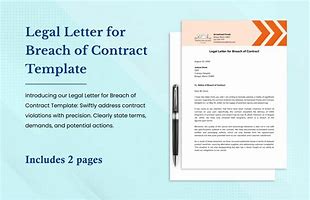 Image result for Breach Contract Letter Template