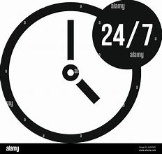 Image result for 24 7 Clock Clip Art
