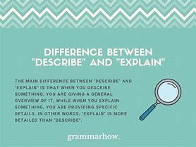 Image result for What Is the Difference Between Define and Explain