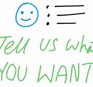 Image result for Tell Us What You Want Us to Do Sign