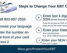 Image result for How to Create Pin for EBT Card