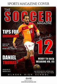 Image result for Soccer Magazine Cover Template