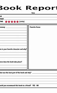 Image result for Sample Book Report Format