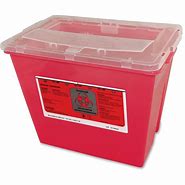 Image result for Red Sharps Container Black Background