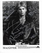 Image result for Richard Dean Anderson MacGyver Autograph