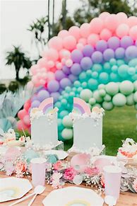 Image result for Pastel Rainbow Birthday Party