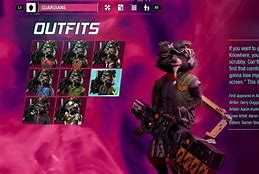 Image result for Guardians of the Galaxy Game Rocket Outfits