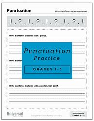 Image result for Punctuation Practice