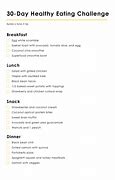 Image result for 30-Day Healthy Eating Challenge