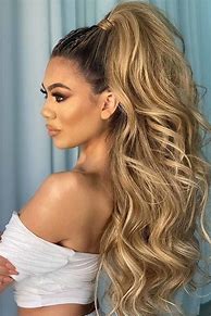 Image result for High Ponytail Styles for Long Hair