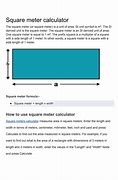 Image result for Square Meters to Square Inches