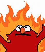 Image result for Elmo On Fire Emoji