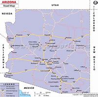Image result for Road Map of Arizona Full Screen