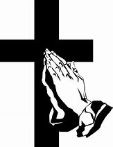 Image result for Praying Hands with Cross Clip Art