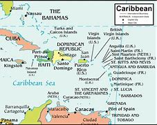 Image result for Caribbean Islands Map with Capitals