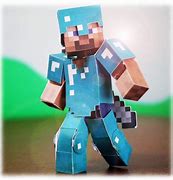 Image result for Minecraft Papercraft Steve with Armor