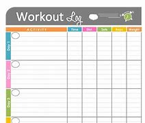 Image result for Printable Workout Calendar of Fit by Mik