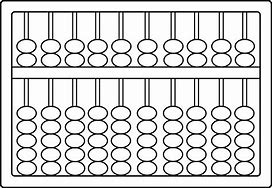 Image result for Outline Drawing of an Abacus