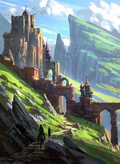 Raphael Lacoste on Twitter in 2022 | Fantasy art landscapes, Fantasy landscape, Fantasy concept art