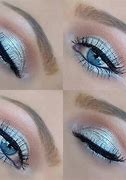 Image result for Blue and Silver Eye Makeup