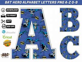 Image result for Batman Alphabet Letters