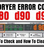 Image result for LG Dryer Error Codes List