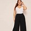 Image result for Plus Size Ruffle Pants