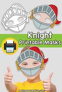 Image result for Knight Mask Printable