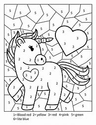 Image result for Color Pages Unicorns Coler by Number