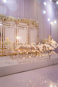 Image result for Golden Wedding Decorations