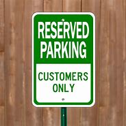 Image result for Parking Space Sign