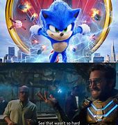 Image result for He's Back Sonic Movie Meme