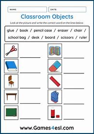 Image result for ESL Classroom Worksheets